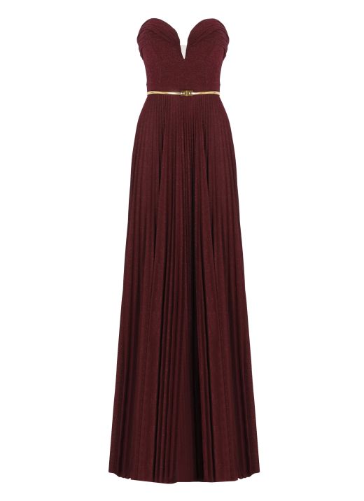 Lurex red carpet dress