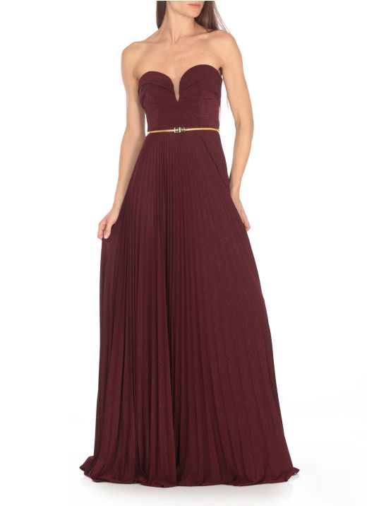 Lurex red carpet dress