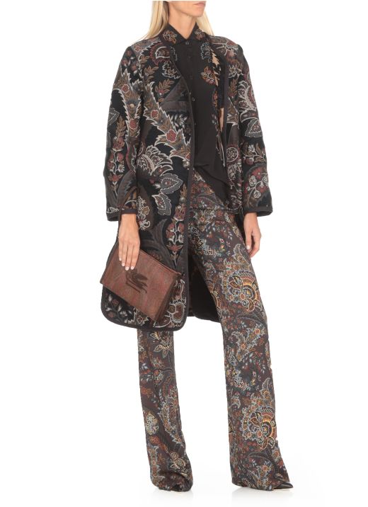 Reversible coat with print