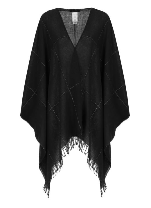 Virgin wool cape