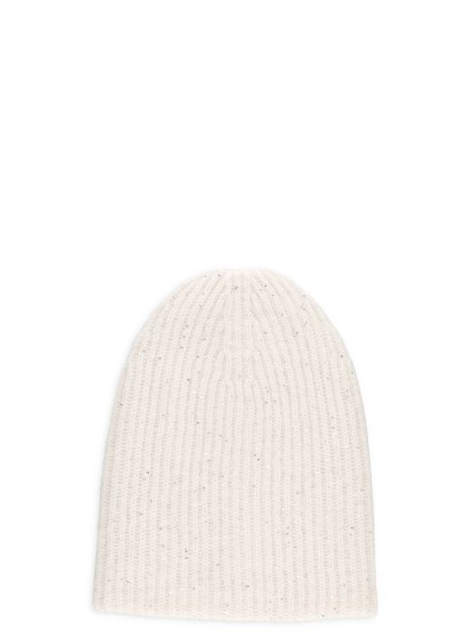 Cashmere and wool beanie cap