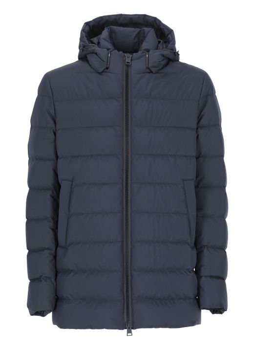 Quilted down jacket