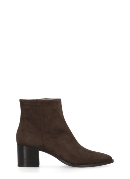 Leather ankle boots