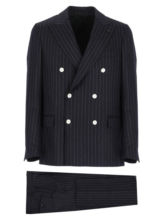 Wool two-piece pinstripe set