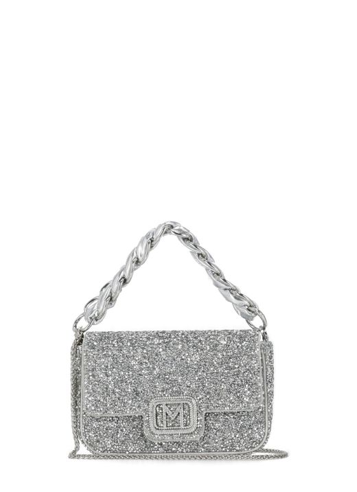 Hand bag with strass