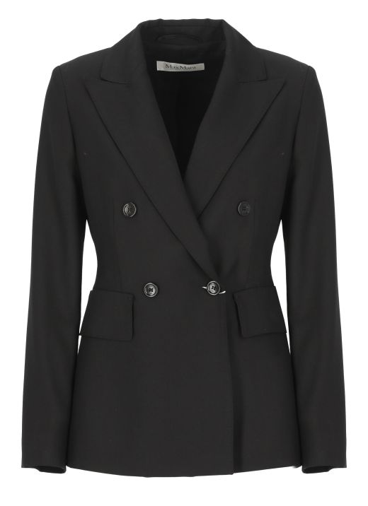 Virgin wool double-breasted blazer