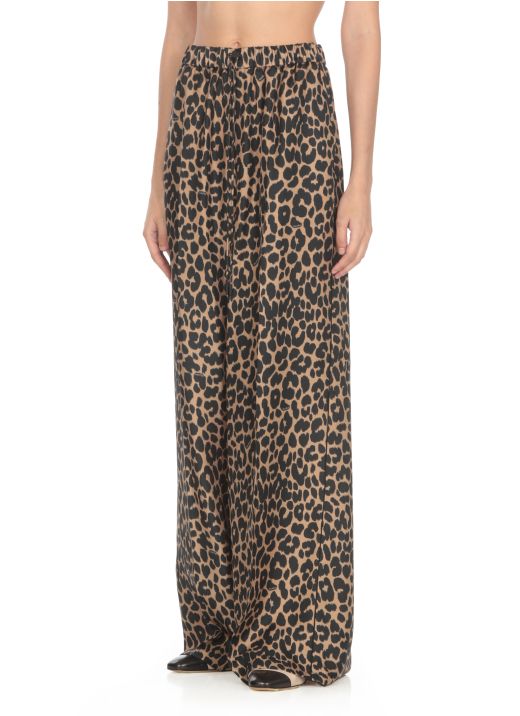 Animalier palazzo pants