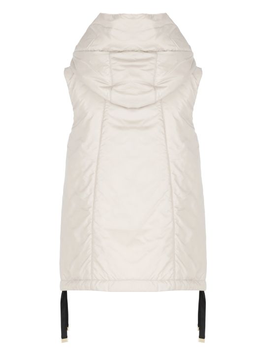 Sleeveless jacket with hood