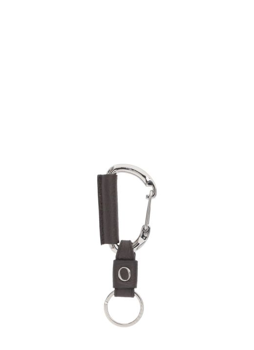 Micron leather keychain