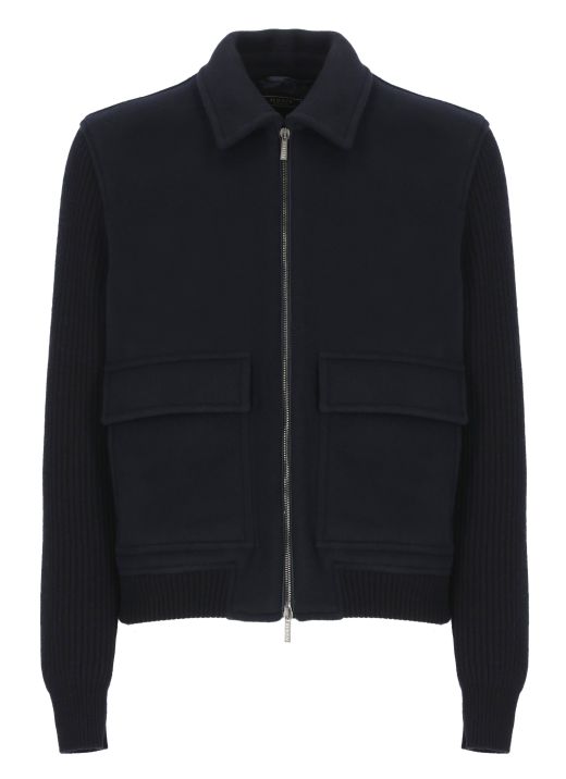 Virgin wool and cashmere jacket