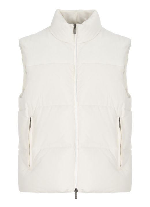 Cashmere sleeveless jacket