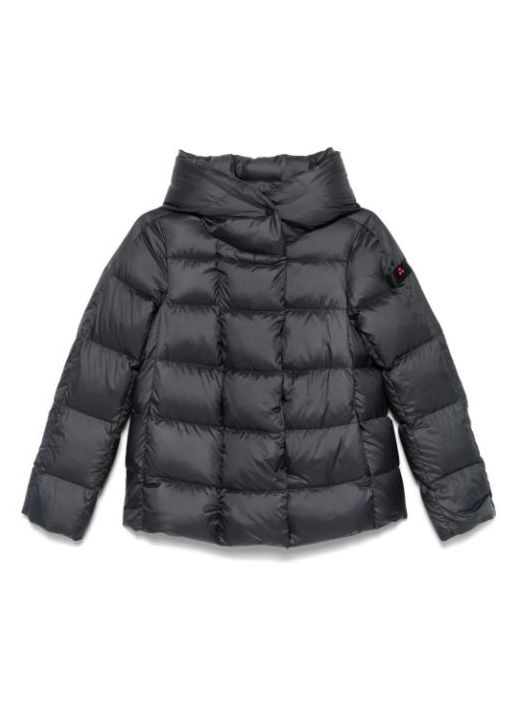 Quilted down jacket