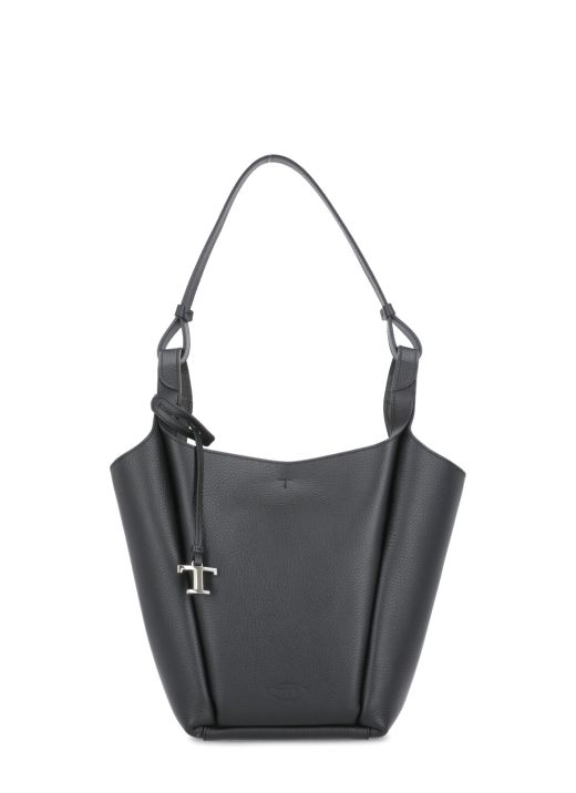 Leather shoulder bag