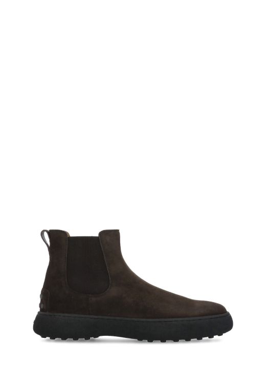 Suede leather Chelsea boots