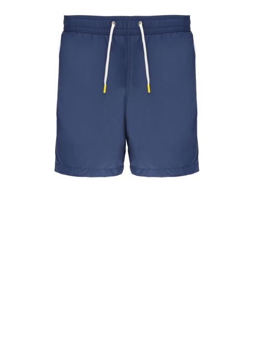 Swim trunks with logo